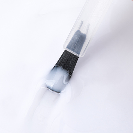 Baza kauczukowa z włóknami do manicure i pedicure 2w1 Fiber Rubber Base MollyLac White Whisper HEMA/Di-HEMA Free 10g