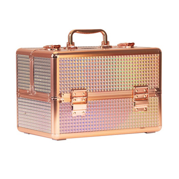 Trousse à maquillage M pour vernis à ongles K105-7H, ferrures rose doré