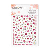 Self-adhesive nail stickers, flowers, roses CA-461
