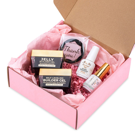 Molly Nails PRO MATCH SYSTEM 3+1 Clear: 3 builder gels + Doctor Top 15g