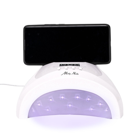 Molly Nails 48W UV/LED Nail Lamp for hybrid nail polish, gels, and acrylic gels—white SUN 1S PRO with a 3m cable