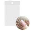 Adhesivos para uñas / French / Línea de sonrisa francesa, 48 unidades, blanco, STZ-CS169