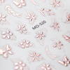 Autocollants pour ongles 5D à fleurs MO-520 MollyNails