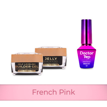 PRO MATCH SYSTEM 2+1 French Pink: 2 гелі по 15 г: Jelly&SelfLeveling; + Doctor Top 10 г БЕЗКОШТОВНО