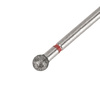 Fraise diamantée à bille de 4 mm, rouge, douce