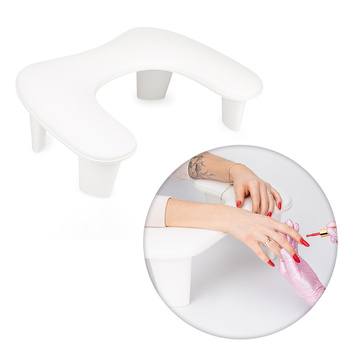 Podpórka do manicure na nóżkach MollyNails biała