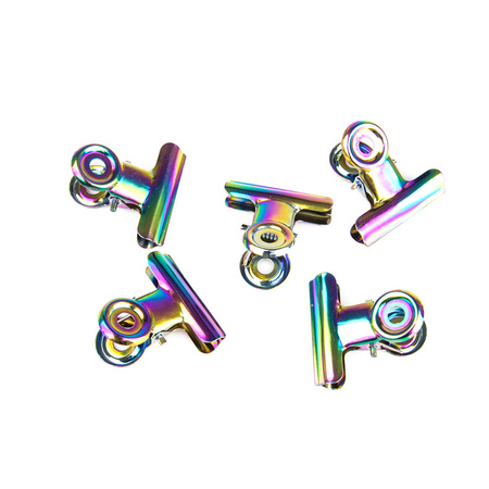 Clip metallica a molla per tunnel, cobalto, 22 mm, 5 pezzi