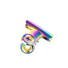 Clip metallica a molla per tunnel, cobalto, 22 mm, 5 pezzi