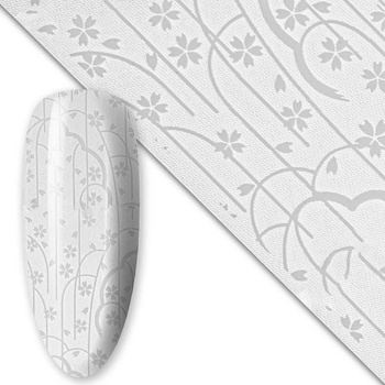 Nageltransferfolie 80 cm, Weiß, Nr. 11