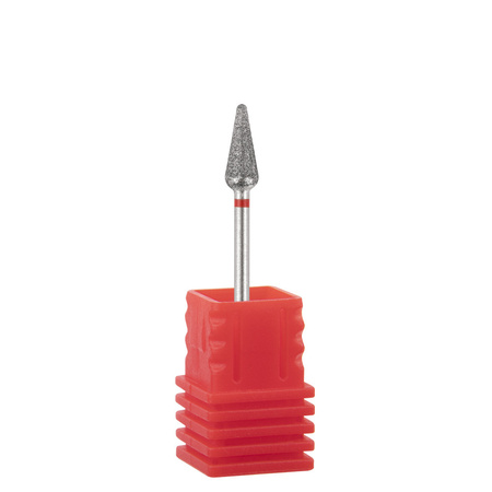 Diamantfräser, Birnenform, rot, fein