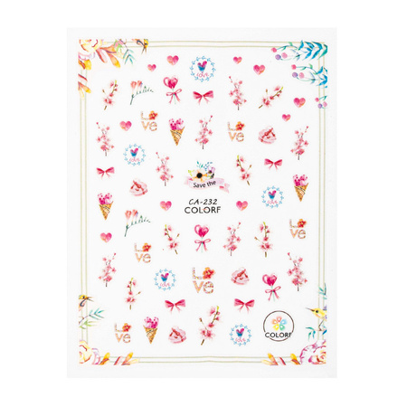 Self-adhesive Valentine's Day nail stickers CA-232