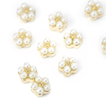 3D pearl flower nail decorations Molly Nails No. 3 10 pcs