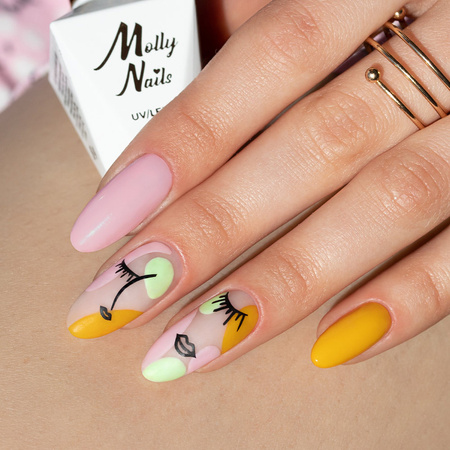 Molly Nails Fancy Fashion Mint Cocktail HEMA/Di-HEMA Free Hybrid Nail Polish 8g No. 337