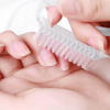 Petite brosse transparente pour manucure et poussière, lot de 10