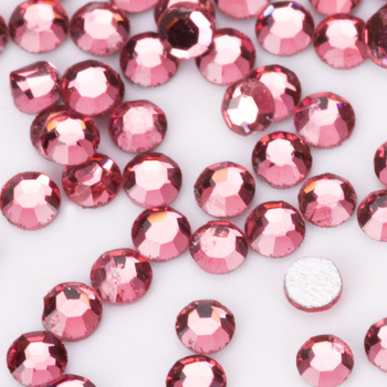 SS3 Rose glass nail rhinestones, approx. 1440 pcs per pack