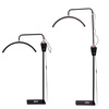 Lámpara LED de belleza de arco de 45 W, de pie, sin sombras, negra, modelo HQ-U28