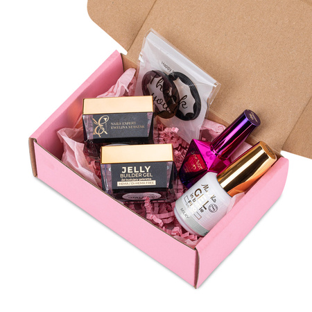 Molly Nails PRO MATCH SYSTEM 3+1 Milky : 3 gels de construction + Doctor Top 10 g