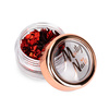 Nageldekoration – rote Gläschen von Molly Nails, 2 g