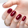 Esmalte híbrido Molly Nails Glamour Women Red Lips sin HEMA ni Di-HEMA, 8 g, n.º 9