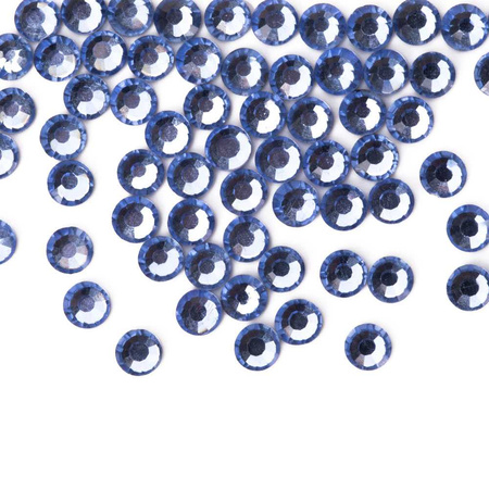 Strass en verre pour ongles SS10 light saphire, environ 50 pièces