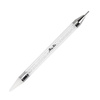 Applicatore per cera bifacciale con sonda per zirconi e decorazioni Molly Nails, bianco