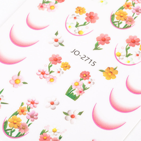 Autocollants pour ongles « Fleurs » JO-2715