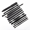 Set di 18 accessori per la cura della bellezza, per manicure, pedicure e trattamenti viso, in astuccio nero e rosso - CC046
