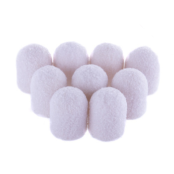 Cappucci per pedicure 7 mm grana 120 100 pz Fabric Podo AlleMed Bianco White