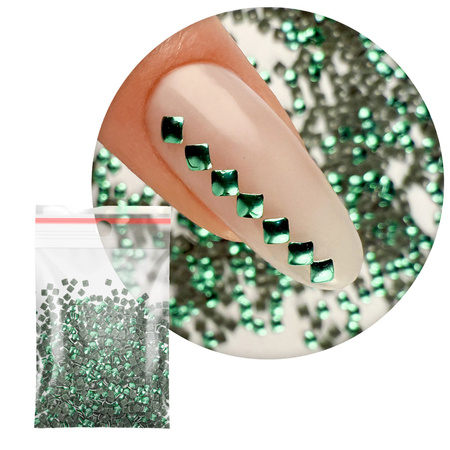 ShinePins – glatte Nieten, Glitzer, Nagelverzierungen, quadratisch, Mini, NTN Premium Nr. 6, 5 g