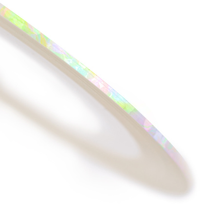 Laser white ribbon thread for decorations, disc No. 6