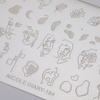 Stempelplatte mit Motiven von Nicole Diary Nr. 184