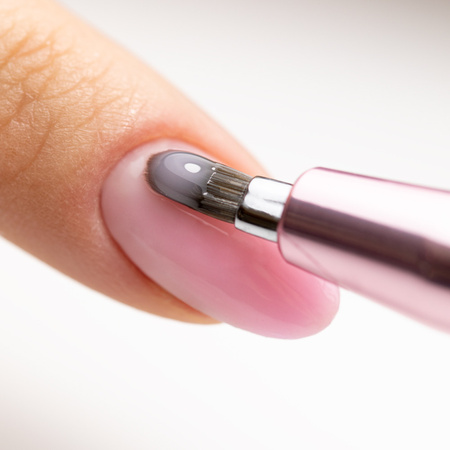 Pinceau automatique pour gel Thin oval Pro Gel rose gold Molly Nails n° 4