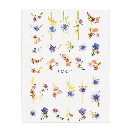 Adesivi per unghie con motivi floreali CM-054 Molly Nails