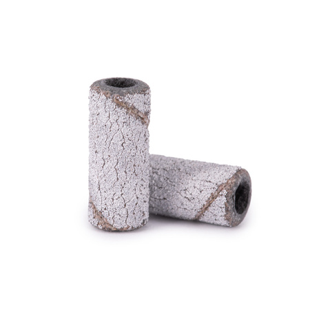 Cappucci per manicure e pedicure, mandrini, ricambi abrasivi, cilindri mini bianchi da 3 mm, grana 180, 50 pezzi