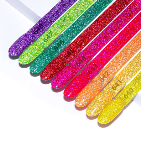 Vernis hybride Molly Nails Flashing Lights Neon Endless Sun sans HEMA/Di-HEMA, 8 g, n° 640