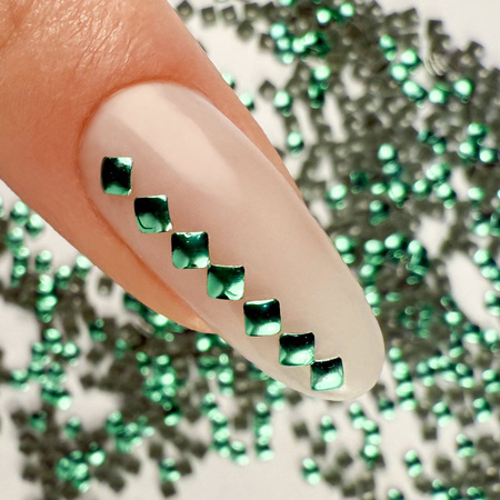 ShinePins – glatte Nieten, Glitzer, Nagelverzierungen, quadratisch, Mini, NTN Premium Nr. 6, 5 g
