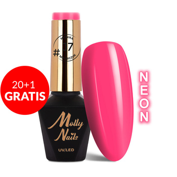 20+1 gratis Smalto ibrido Molly Nails Juicy by Monika Mielniczuk senza HEMA/Di-HEMA 8 g N. J7