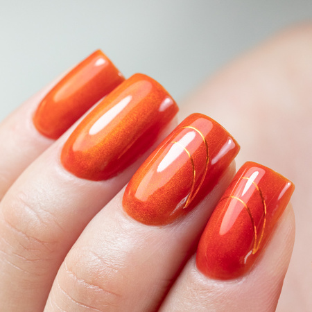 Top colorato senza risciacquo Crystal Glass Molly Nails Orange Pumpkin HEMA/Di-HEMA Free 10 g