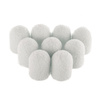 Pedicure-Kappen 7 mm, Körnung 60, 10 Stück, Fabric Podo AlleMed, Weiß