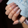 Гібридний лак Molly Nails Crystal Water Cat Eye 8 г № 164