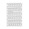 Adesivi per unghie / French / Linea del sorriso francese, 48 pezzi, nero STZ-CS169