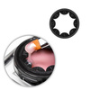 Anello per barattolo per pulire il pennello e impedire la fuoriuscita del gel Safety Ring 2 in 1 MollyLac 5 ml
