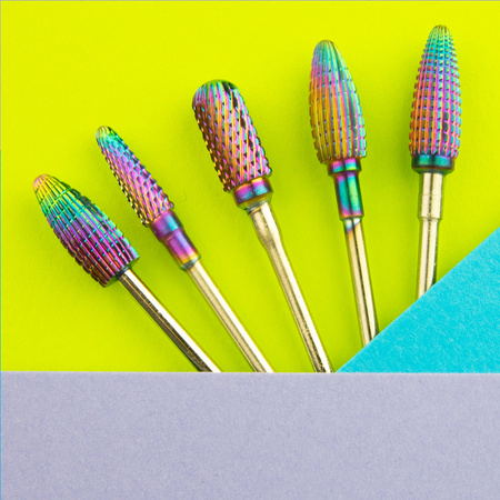 Fraise professionnelle en cobalt-tungstène, modèle « Rainbow Barrel Smooch Top » M 3/32" n° 5