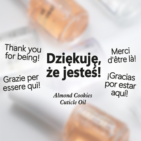 Aceite especial para cutículas y uñas con aroma a galletas de almendra, en envase de 5 ml