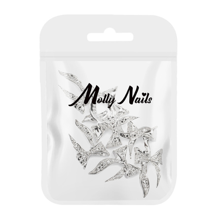 Décorations pour ongles : nœuds 3D Molly Nails n° 1, 10 pièces