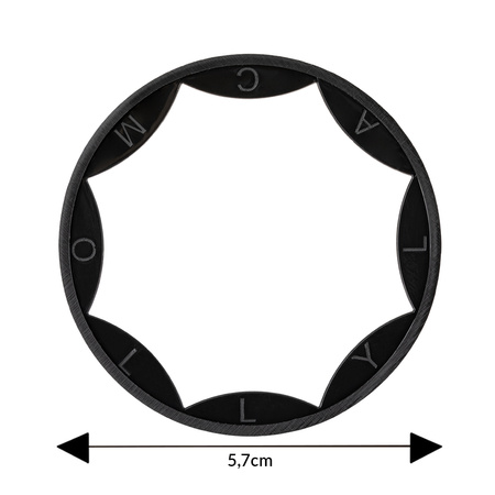 Anillo para frascos que sirve para limpiar el pincel y evitar que se derrame el gel Safety Ring 2 en 1 MollyLac 50 ml