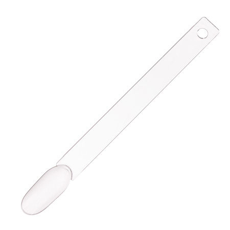 Échantillonneur en forme d'amande sur roue pour gels, vernis hybrides et poudres, transparent, 50 pièces, mat