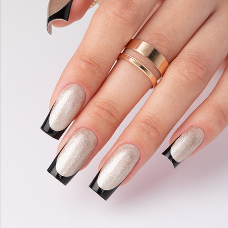 Lakier hybrydowy Molly Nails Cat Eye Womanity Ginger 8g Nr 444