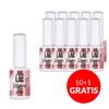 10 + 1 gratuit - Vernis hybride LED/UV « Gel Polish Blues Denim Fluff » AlleLac, sans HEMA/Di-HEMA, 6 g