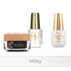 Molly Nails PRO MATCH SYSTEM 2+1 Milky : 2 gels de construction + Doctor Top 15 g